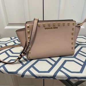 Michael Kors Selma leather Stud Messenger bag